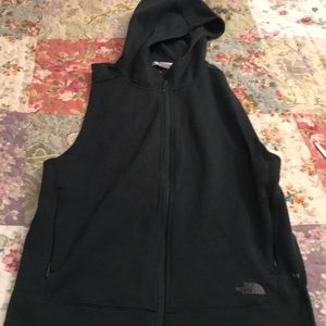 North Face vest with hood